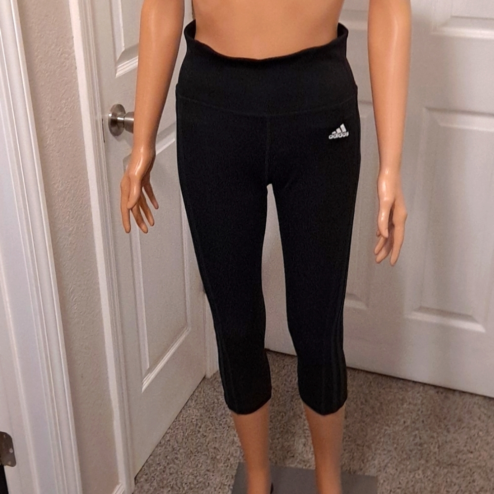 Women's Adidas Climalite High Rise Leggings with Built-in Waistline Pocket